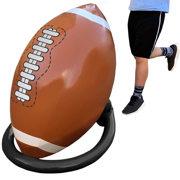 Giant Inflatable Football and Tee - Party Decorations Sports Toys Games and Gifts for Kids Boys Girls and Adults