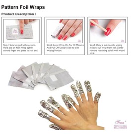 Sina Nail Art Soak Off Acrylic Nail Color Polish Uv Gel Remover Nail Wraps