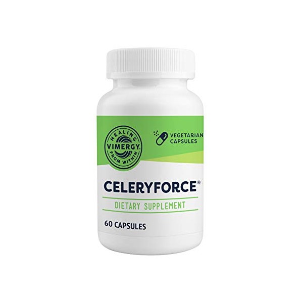 Vimergy Celeryforce – Proprietary blend of Magnesium Glycinate, Inositol, L-Glutamine, L-Taurine, & Choline – Supplement to Celery Juice - Non-GMO, Gluten-Free, Kosher, Soy-Free, Vegan, Paleo