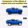 6 Set Wheels and Tires Kit Simulation 1/64 Model Trucks