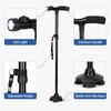 Foldable Walking Cane with LED Light – Adjustable Lightweight Aluminum