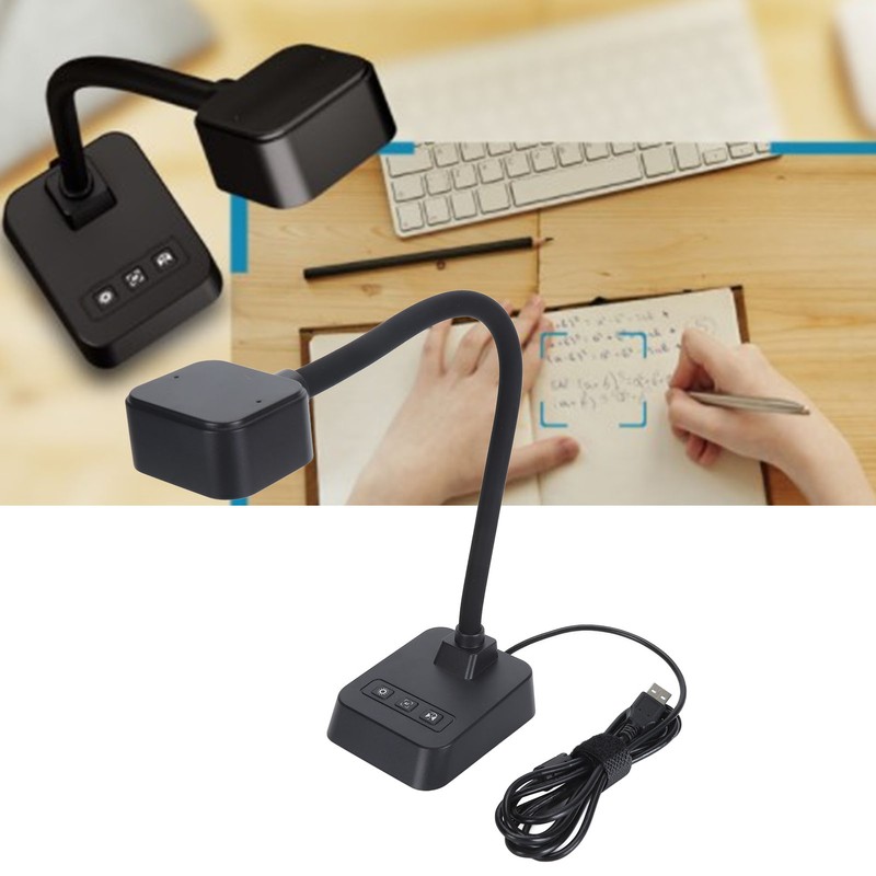 4K USB Document Camera 360 Deg Rotatable Lens Auto Focus