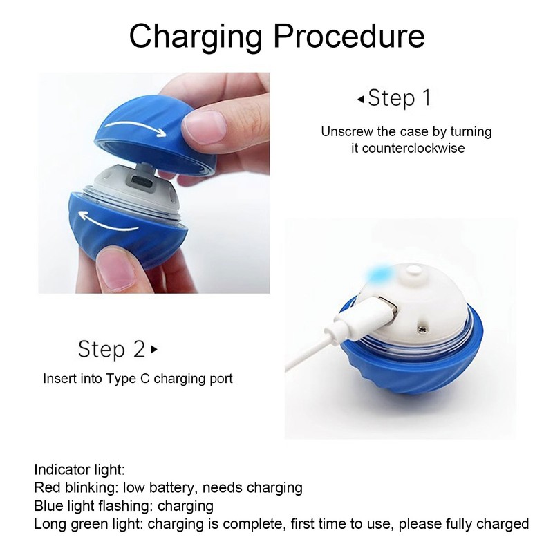 Smart Interactive Cat Toy Ball Bite Resistant Reduce Boredom Cute