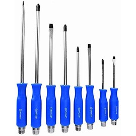 VCT 8pc Piece Hammer Head Screwdriver Commercial Grade Set Magnetic Tip