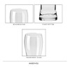 Krosno Tall Beer Pint Glasses, Set of 6, 16.9 oz,