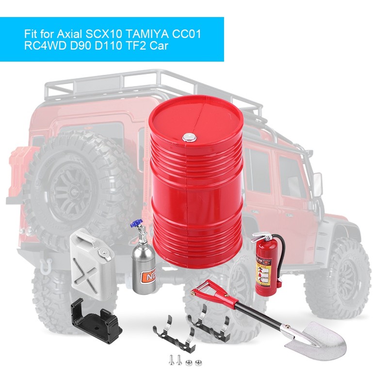 RC Crawler Accessory Decor Simulation Tool Part Car Shovel Fuel