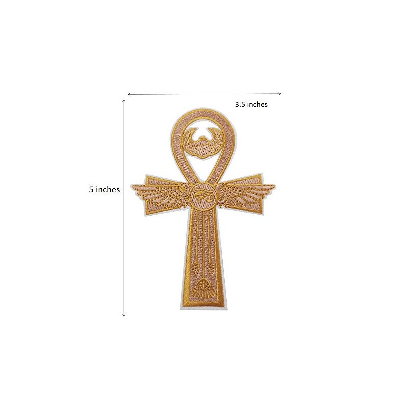 Cute-Patch Ankh Egyptian Cross Sign Logo Embroidered Iron on Patch
