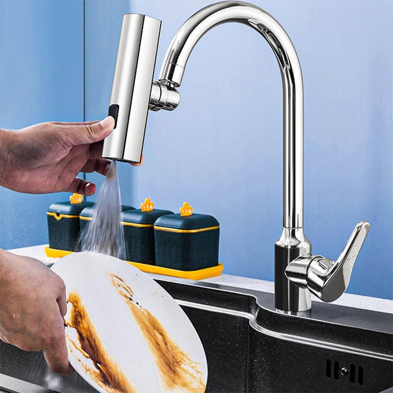 Namvo Waterfall Kitchen Sink Mixer Tap Kitchen 360° Waterfall Kitchen