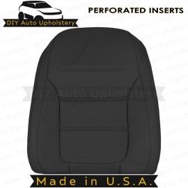 DIY Auto Upholstery 2011 2012 2013 2014 For Volkswagen Jetta Front Driver Top Leather Cover Black
