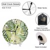KEEPSUPER Clock Green Palm Tree Leaves Wall Clock 10 Inch