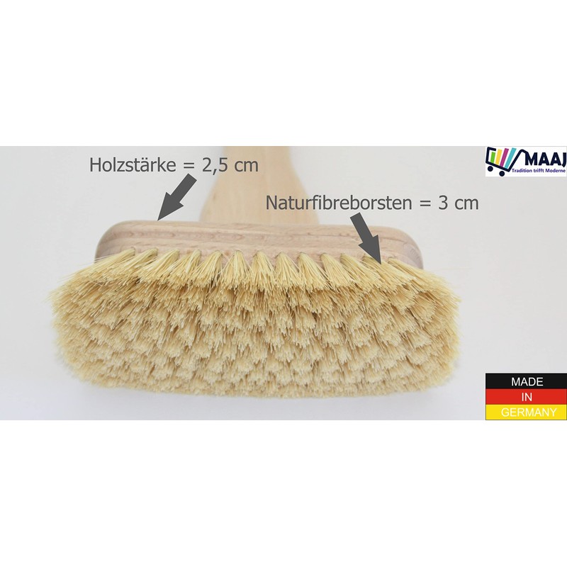 Maaj Bath Brush Scrubber 28 cm Mini Hard Fibre Bristles