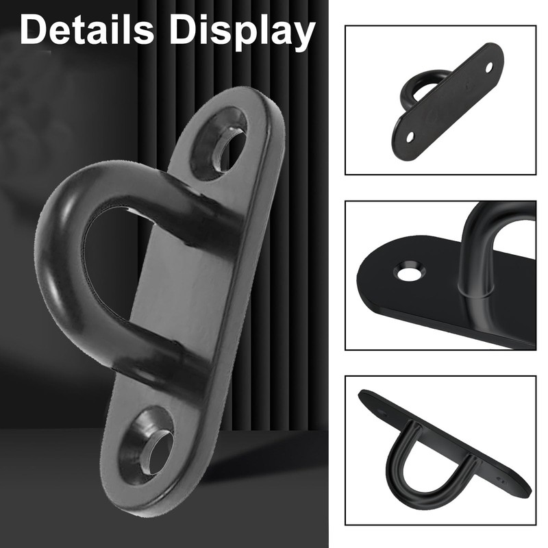 Xiciki 4 Pack Eye Plate U Shaped Brackets Metal Pad