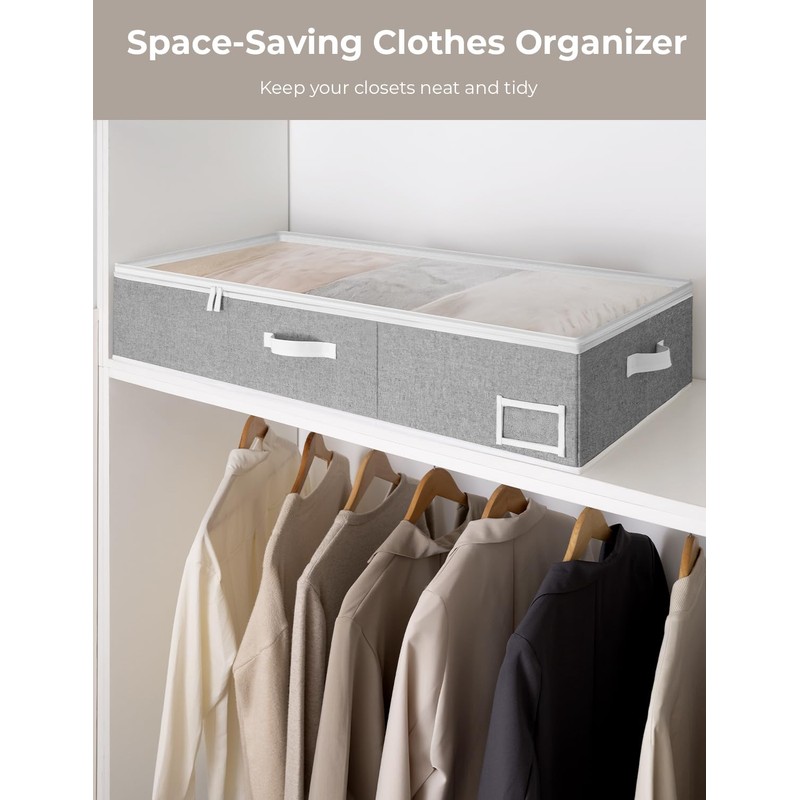 StorageWorks Extra Large Under Bed Storage Containers with Handles and