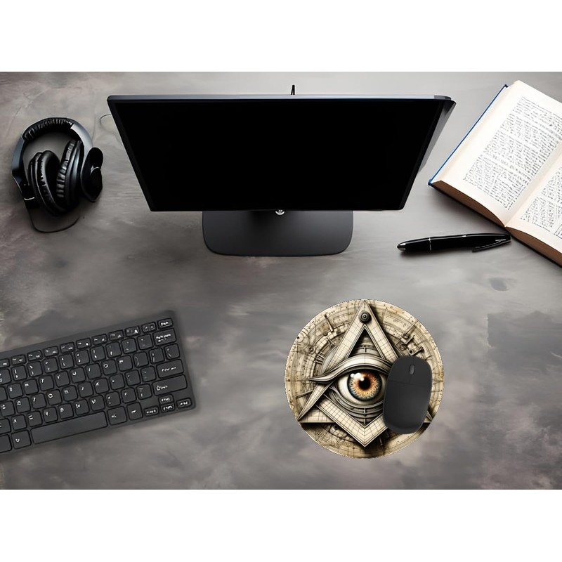 Mauspad für Maus, PC oder Laptop – das Allsehende Auge.
