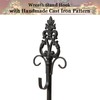 Wreath Stands for Display, Retro Black Standing Wreath Holder, Wrought