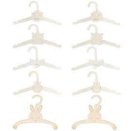 10 Pcs Baby hangers for Clothes, Lovely Kids Hangers for Clothes, Baby Clothes Storage, Attractive and Durable More Storage for Kids Children Clothes Dresses