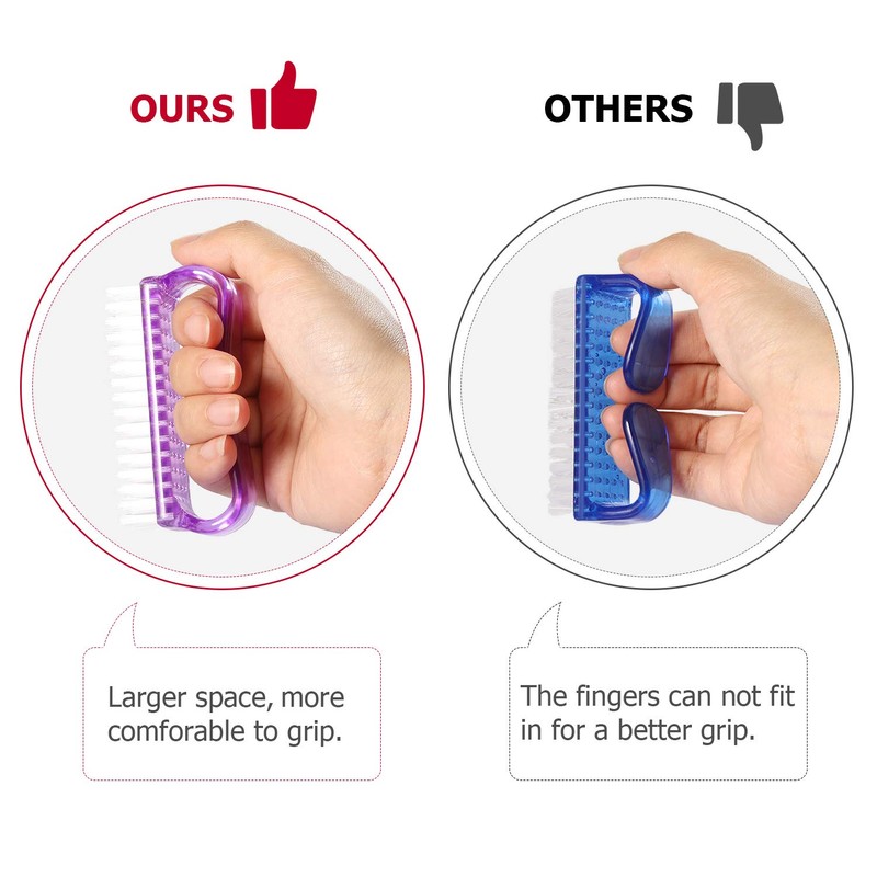 Larbois Handle Grip Nail Brush, Nail Brushes Hand Fingernail Brush