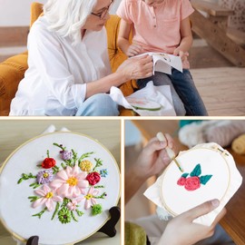 10 Pcs White Cotton Fabric Embroidery Fabric Squares Precut Natural Cotton Embroidery Cloth Fabric Cross Stitch Fabric Classic Aida Cloth Cotton Fabric for Embroidery Garment Craft (7.9 x 7.9inch)