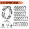 Brass PEX Fittings All in One Kit with 12 Pcs