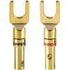 Poppstar 2x High-Quality Cable Lugs, Fork Plug for electrical connection