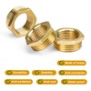 0XBIT 3/4 to 1/2 Reducer, Brass Reducer 3/4 Female x