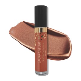LAURA GELLER Chromatic Water Lip Tint, Holographic Lip Color, Water-Based Formula to Hydrate Dry Lips, Amaretto