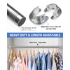 FIRJOY Closet Rods for Hanging Clothes - Heavy Duty, Length
