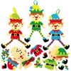Baker Ross AX398 Christmas Tree Elf Decoration Kits - Pack