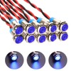 Kiligen 10pcs 6mm AC/DC 12-24V LED Waterproof Indicator Light Pilot