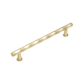 SORWDUERM Brushed Gold Cabinet Pulls 2 Pack 160MM Hole Center Kitchen Cupboard Handles Decorative Kitchen Drawer Dresser Cupboard Bathroom Vanity Cabinet Hardware Rhombus