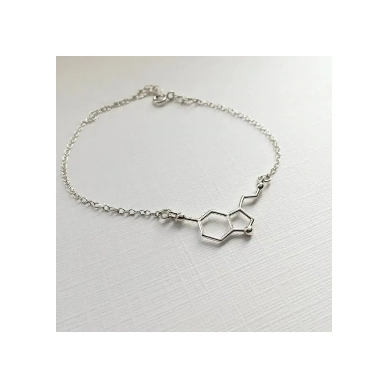 Pulsera De Moda Mujer Serotonina Molécula De La Felicidad