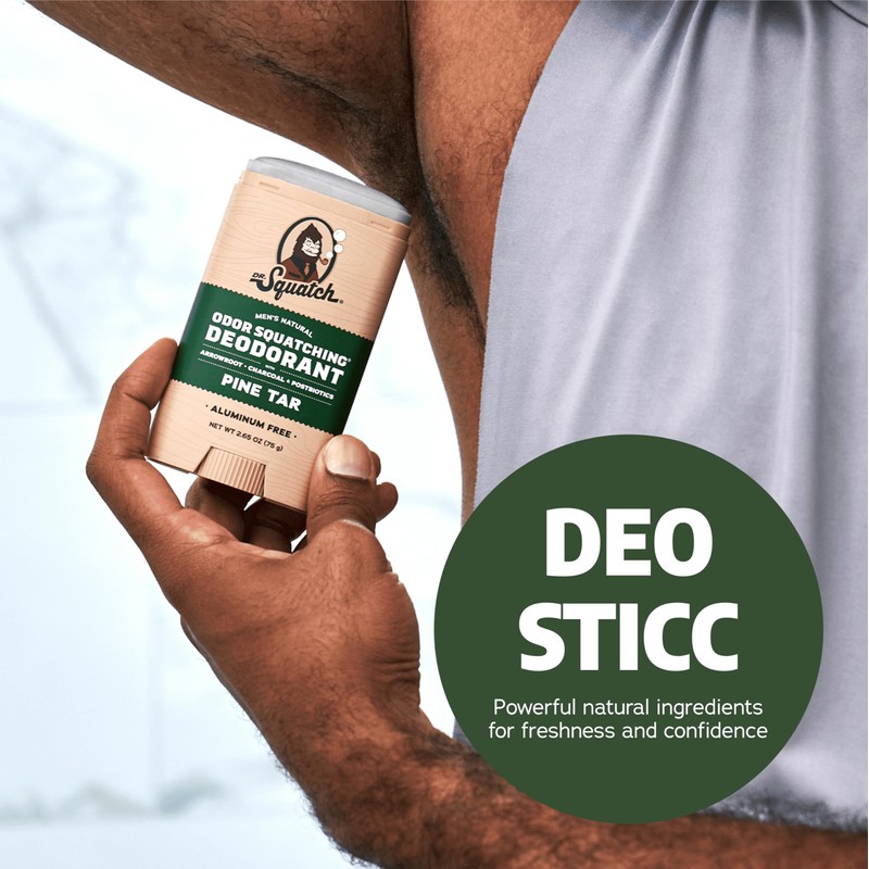 Dr. Squatch Natural Deodorant for Men - Odor-Squatching Aluminum Free