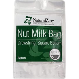 Nut Milk Bag, Regular (Fine Mesh, Reusable)