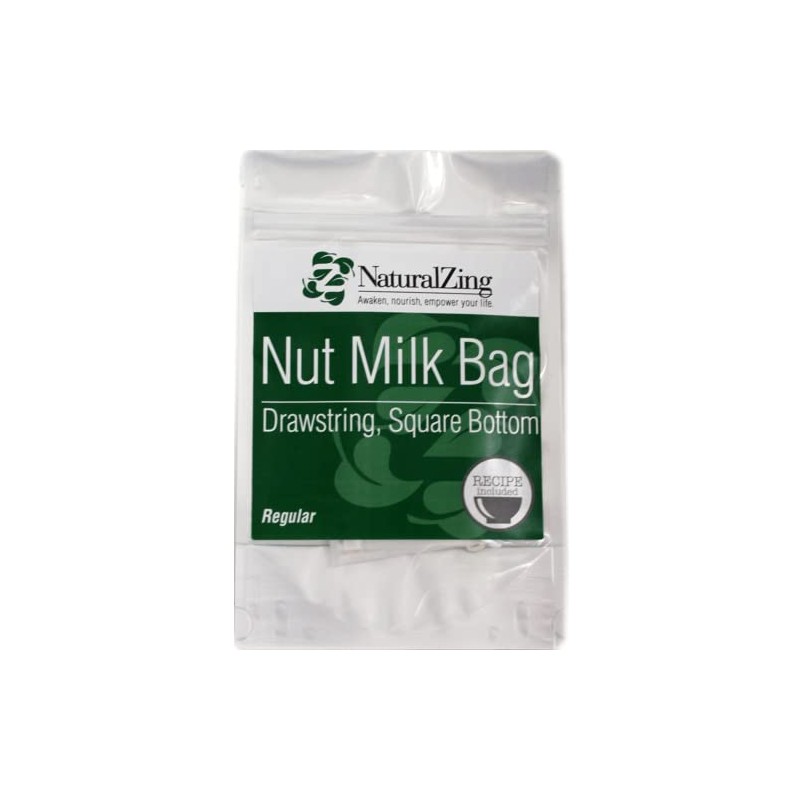 Nut Milk Bag, Regular (Fine Mesh, Reusable)
