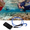 Freediving Lanyard Leash Diving Safety Rope Cable with Wristband Carabiner