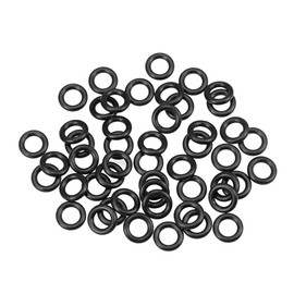 sourcing map Metric Nitrile Rubber O-Rings Seal 11 mm AD 6 mm ID 2.5 mm Width Pack of 50