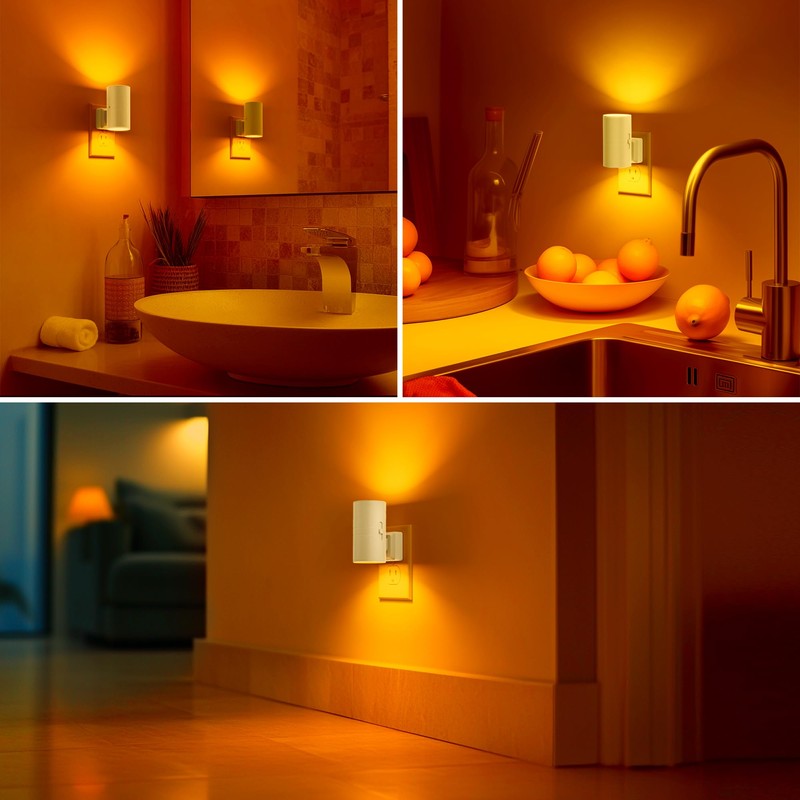 Briignite Night Lights Plug into Wall, Modern LED Night Light