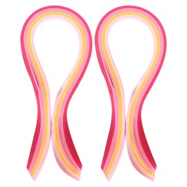 PATIKIL 390 x 7 mm Quilling Paper Strips Paper Quilling, 200 Pieces Origami Froebel Star Paper Strips Set for Art, DIY, Handmade, Christmas, Gradient Pink