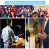 100PCS Microphone Cover Disposable Non-Woven Microphone Windscreen Protective Cap Karaoke