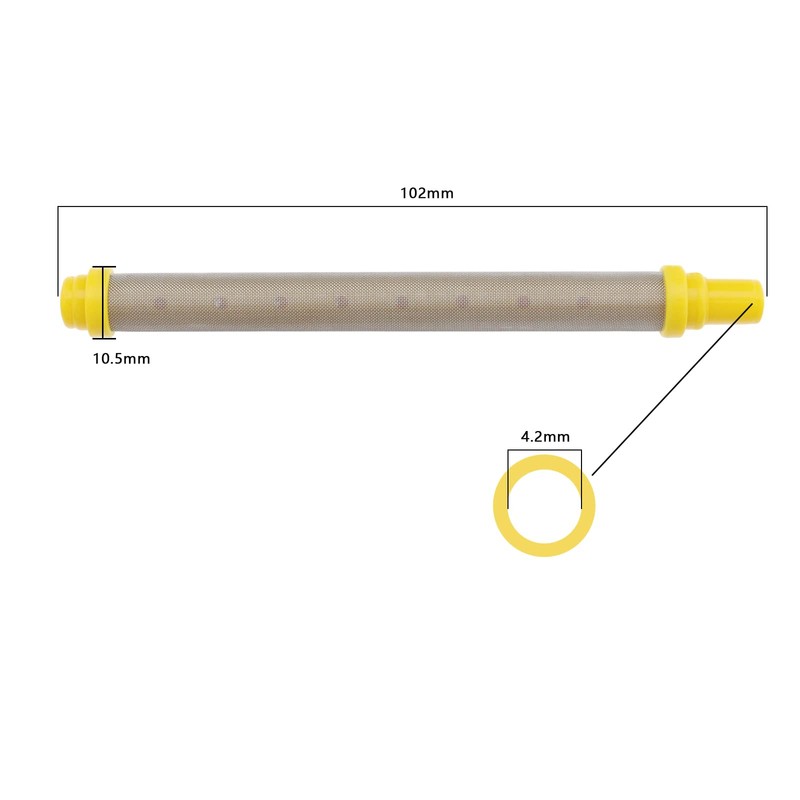 ECSiNG 8Pcs 100 Mesh Spray Lance Filter Elements Compatible with