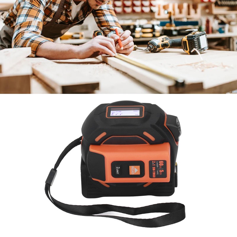 Laser Tape Measure 2 in 1 Digital Measurement Tool Distance