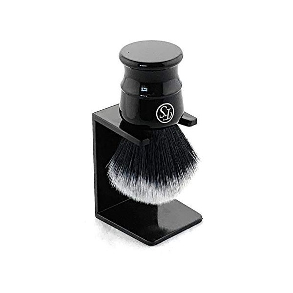 Frank Shaving Pur-Tech Synthetic Hair Shaving Brush -Quality Shaving Brush Black Handle Knot Size 21Mm Comes With Free Stand by Frank Shaving