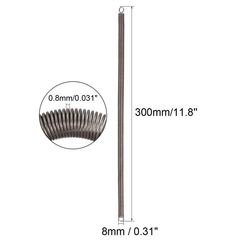 sourcingmap Extension Spring - 0.8mm Wire Dia , 8mm OD