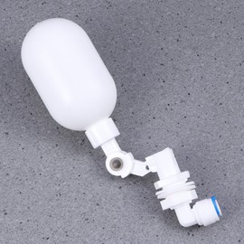 Mobestech PVC Fish Tank Float Valve Tank Mount Mini Float Ball Valve for Aquarium Water Filter 1/4 Supply Tube