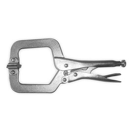 Locking C-Clamp W/Swivel Pad, 6 in