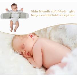 Baby Newborn Simple Swaddling Belly Protector Belt with Sleep Bag, Adjustable Toddler Infant Sleeping Swaddle Wrap Anti-shock Stretch Cotton Design Available in All Seasons for Boys & Girls (Green)