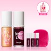 Lip and Cheek Tint Duo (+Deluxe 3 types+Pouch+) Benetint-Raspberry /