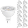 Mlambert 12 Pack MR16 LED Bulbs 50W Halogen Equivalent,2700K Warm
