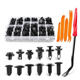 SANDARIO-auto Trim Removal Tool kit-Plastic Clips for Cars -Fender Liner Clips -Bumper Clips-Retainer Clips-Fasteners-Automotive Fastener Clips and Trim Removal Tool Kit