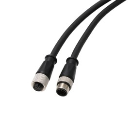HangTon Cognex Power 6.5ft IO Cable for Checker 201 200" Sight 9000 7000 2000 DataMan 300 500 Sensor Reader, M12 A-coded 12 Pin Male to 12 Pin Female